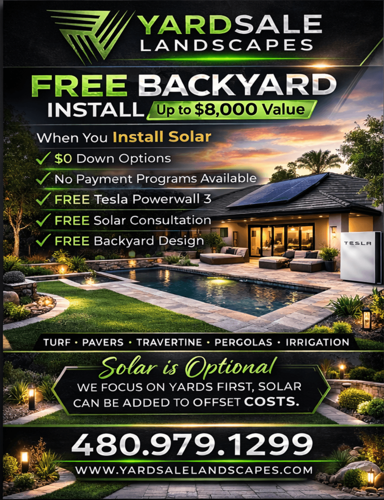 Free Backyard Install with Solar - Up to $8,000 Value